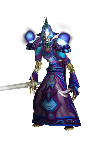 Mage questing through the open world while preparing a controlled pull