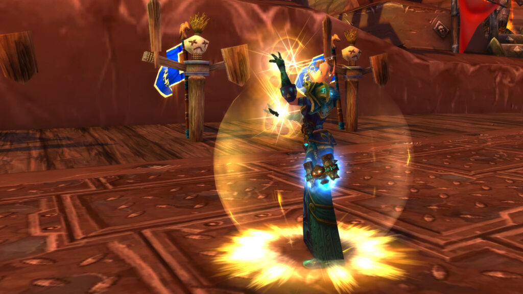 Discipline Priest using shields and holy damage in Turtle WoW