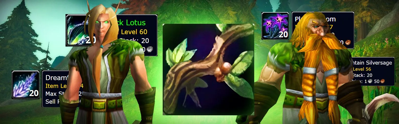 Herbalism profession on Turtle WoW
