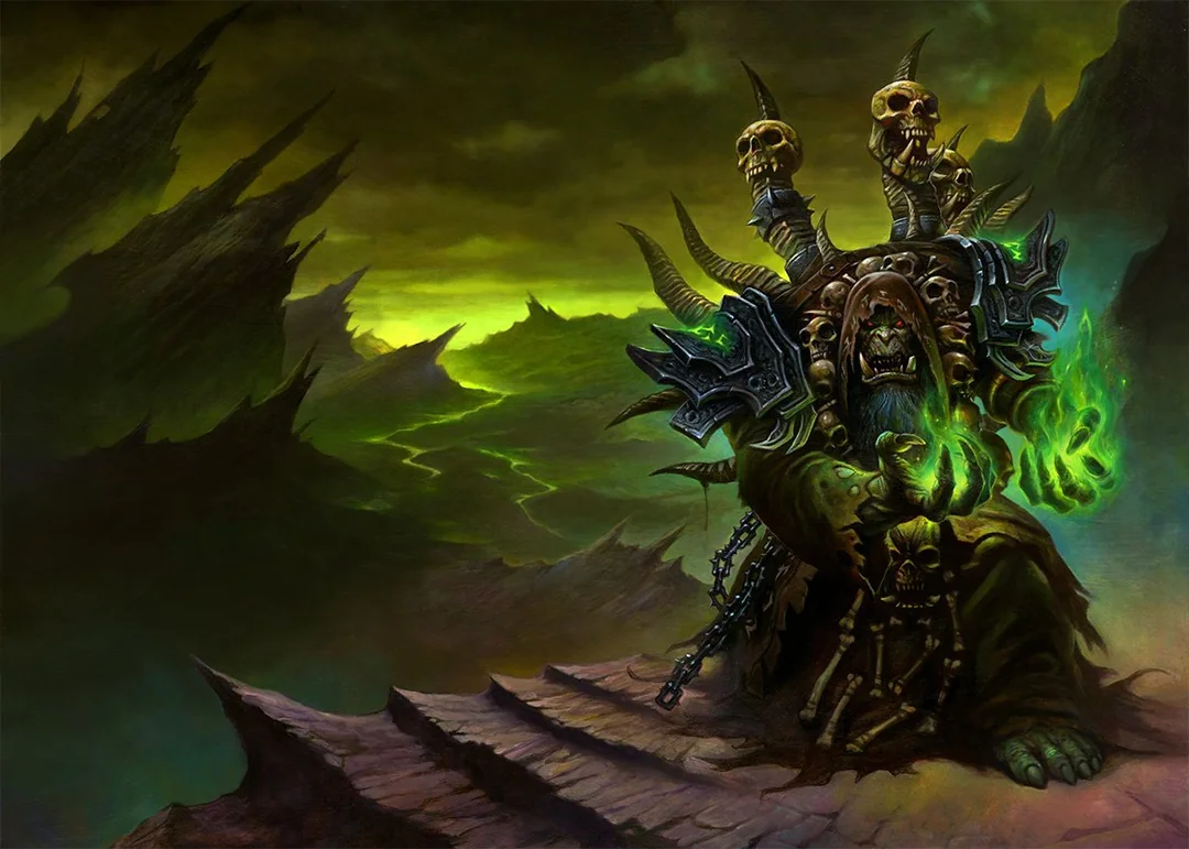 Destruction Warlock casting shadow and fire spells in Turtle WoW