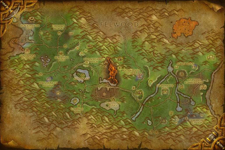A traveller finding a new route through Ashenvale